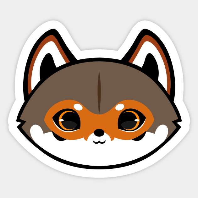 Cute Red Wolf Wolf Sticker TeePublic